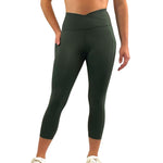 Cool Khaki 3/4 leggings with pockets