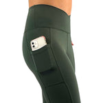 Cool Khaki 3/4 leggings with pockets