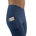 Ensign Blue 3/4 leggings with pockets