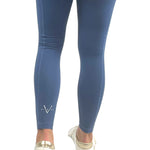 Full length leggings with pockets in ensign blue
